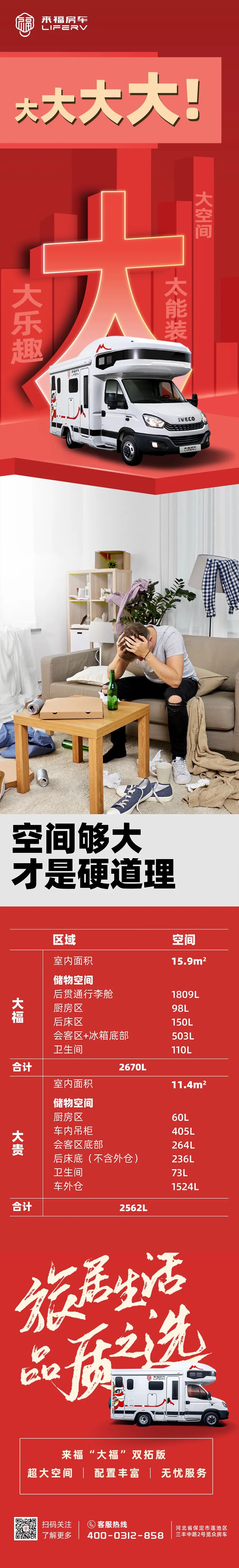 房車空間夠大才是硬道理！